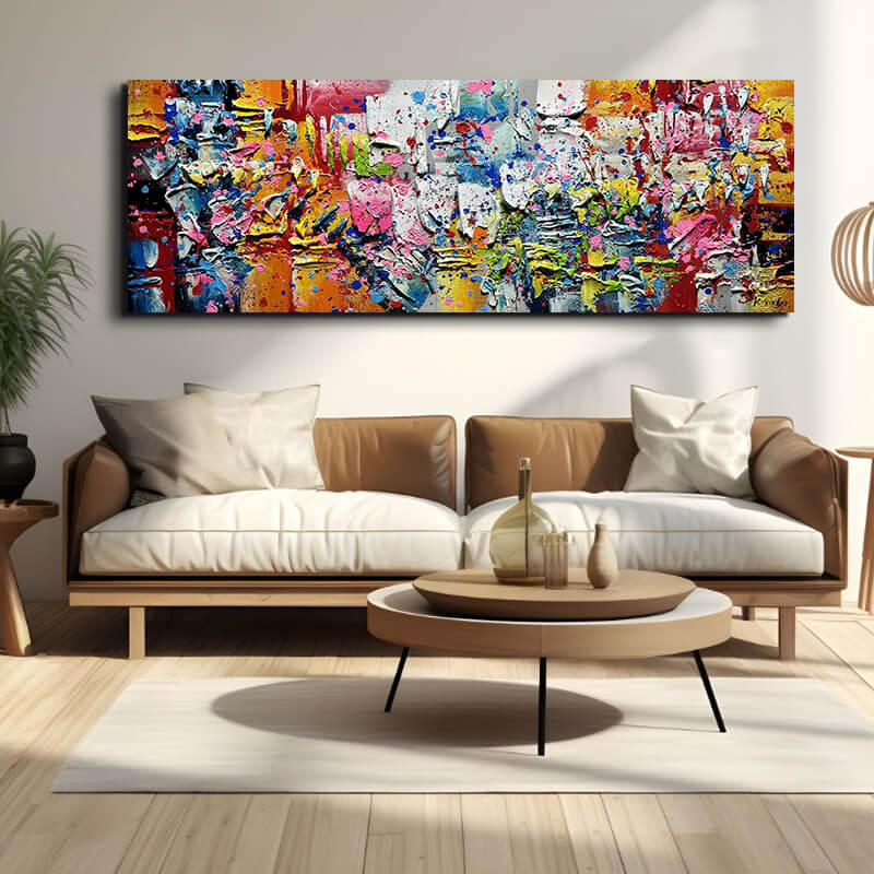 schilderij (1) Schilderijen | canvasschilderijen | Handgeschilderd | Groot | Abstract