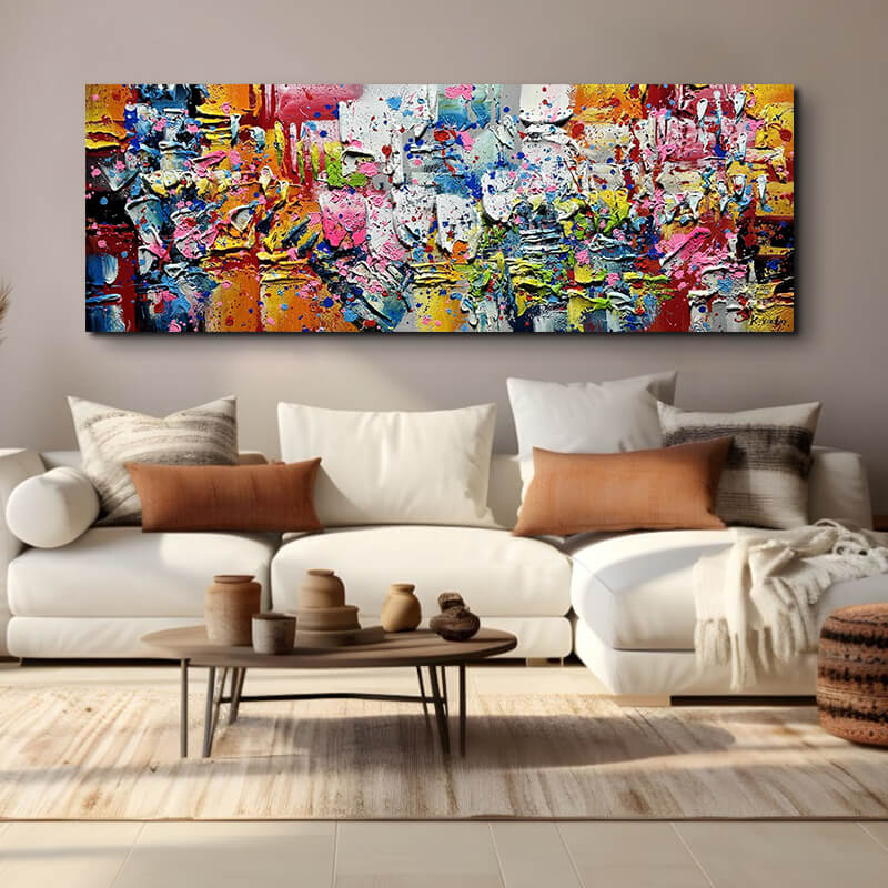 schilderij (60) Schilderijen | canvasschilderijen | Handgeschilderd | Groot | Abstract