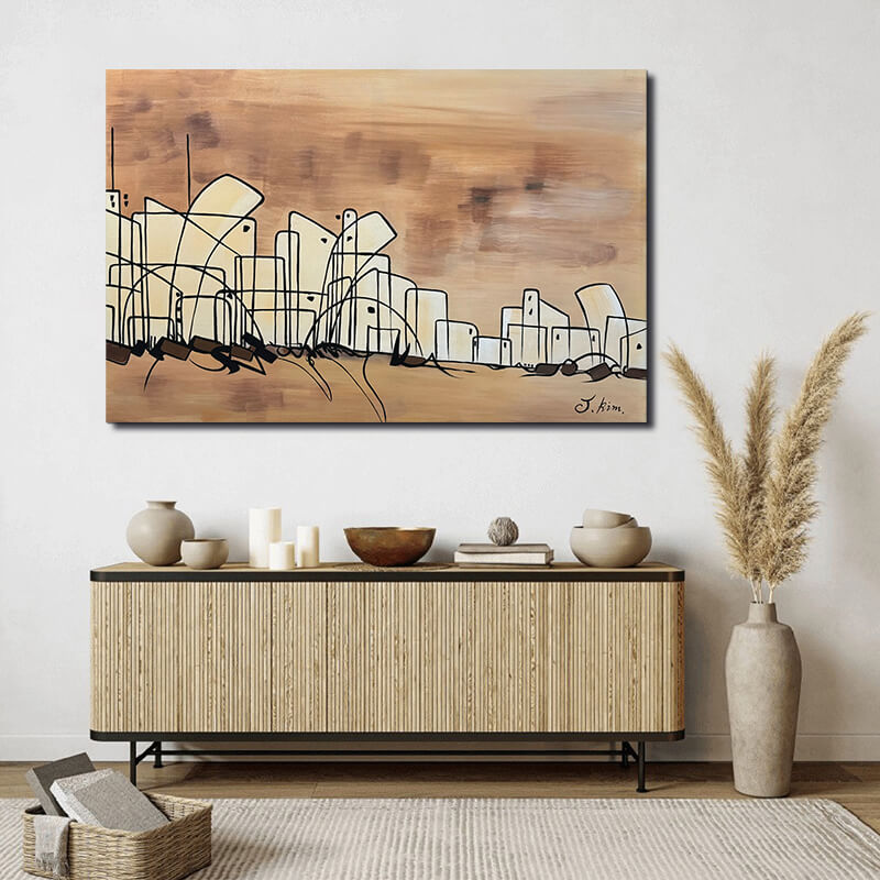 Schilderijen (3) Schilderijen | canvasschilderijen | Handgeschilderd | Groot | Abstract