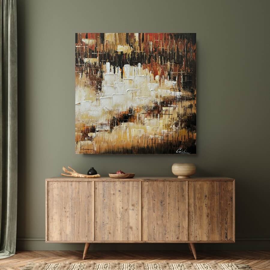 schilderijen 90x90 cm (5) Schilderijen | canvasschilderijen | Handgeschilderd | Groot | Abstract