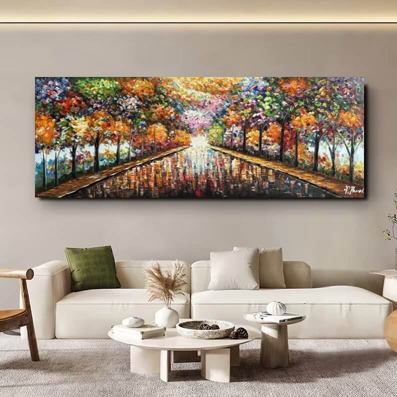 160x60 schilderijen (12) Schilderijen | canvasschilderijen | Handgeschilderd | Groot | Abstract