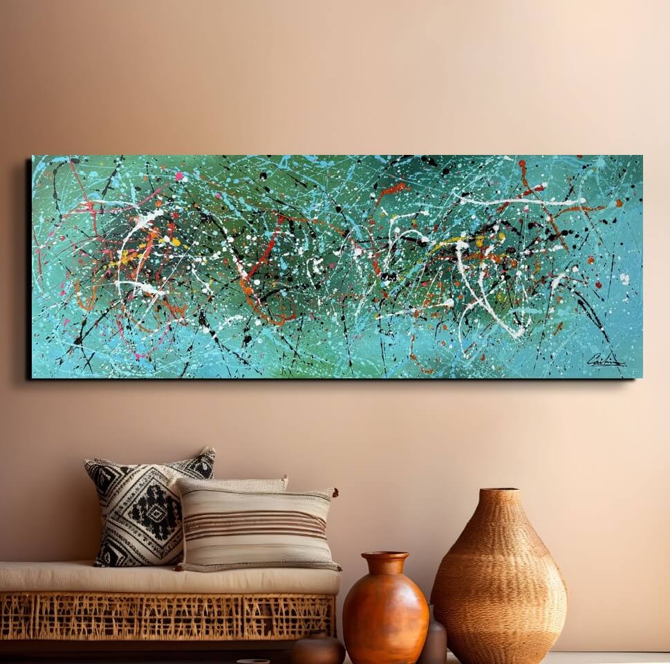 160x60 schilderijen (23) Schilderijen | canvasschilderijen | Handgeschilderd | Groot | Abstract